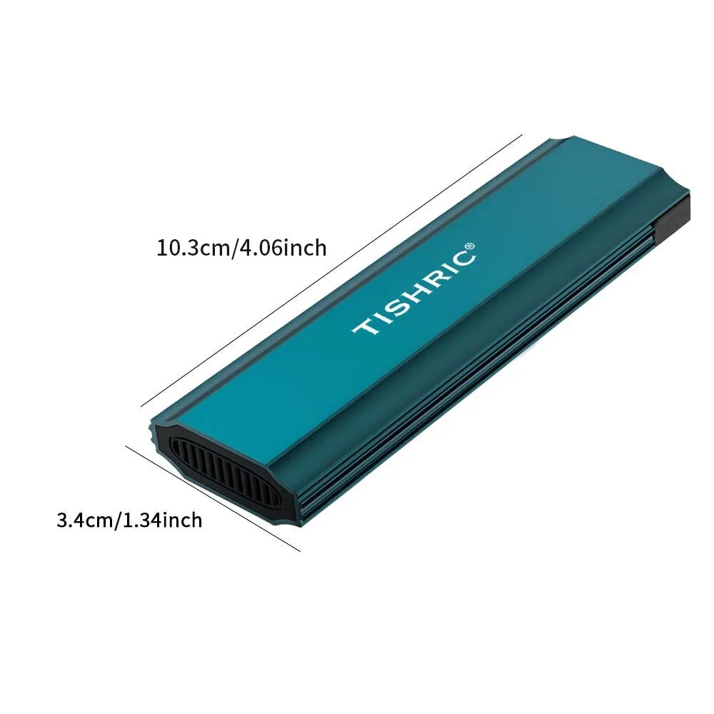 TISHRIC SSD M2 NGFF/NVME/NGFF+NVME Enclosure 10Gbps 5Gbps NGFF/NVME/NGFF+NVME USB To Type C External Hard Drive Case For Gaming