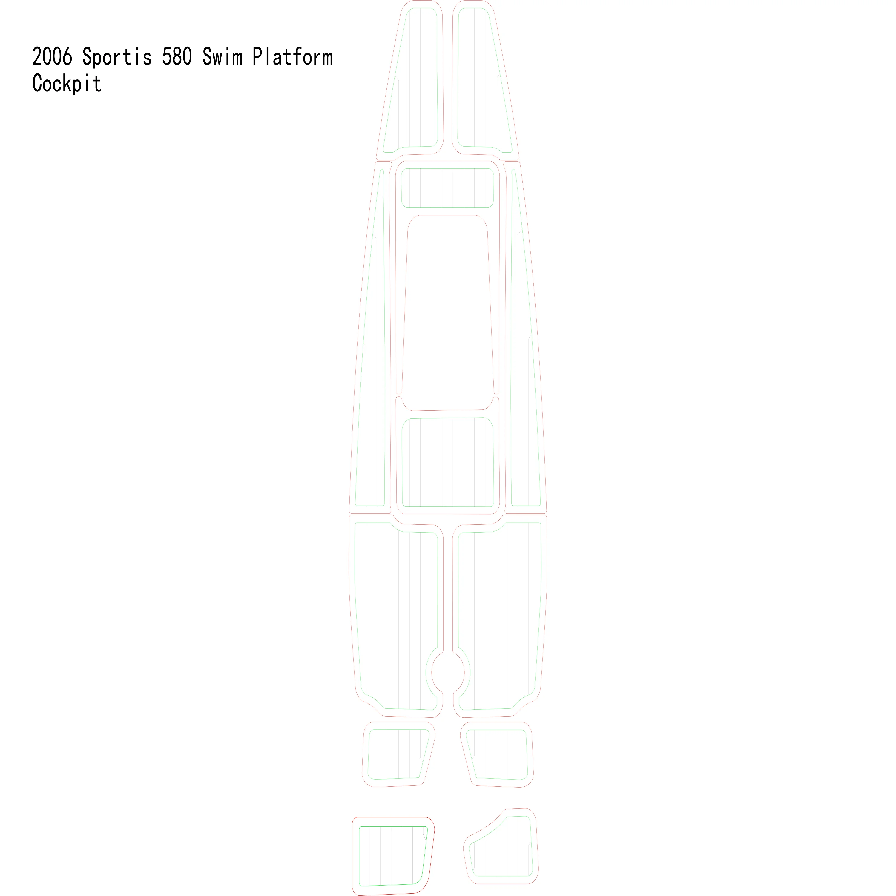 

2006 г., Sportis 580, напольная площадка из искусственного тика, из ЭВА