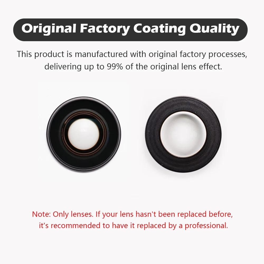 Lens Glass Replacement Kit with Aluminum Alloy Ring Mount