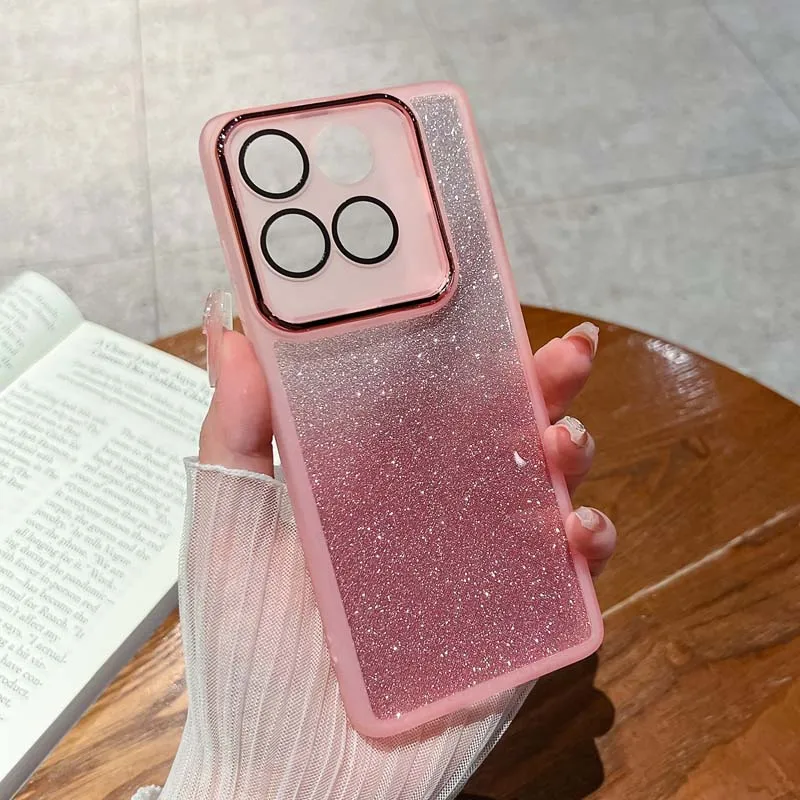 Glitter Transparent Soft Silicone Phone Case