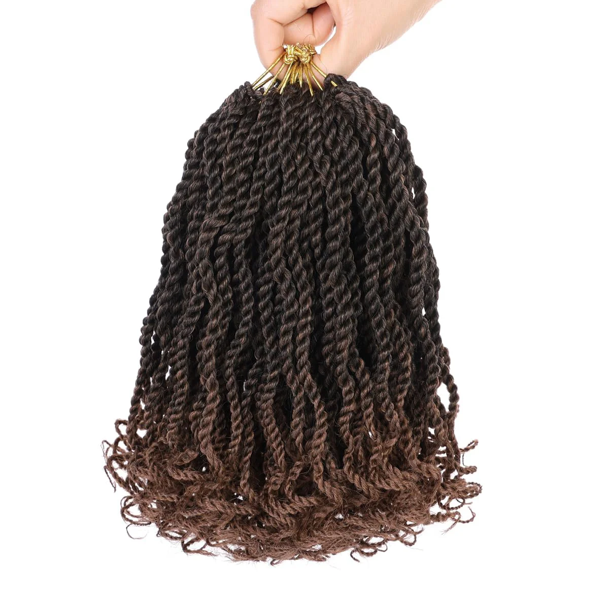 12inch Senegalese Twist Crochet Braid Hair Pre-Circled Twist Braids Goddess Synthetic Braid Hair Perfect for Halloween Christmas 6