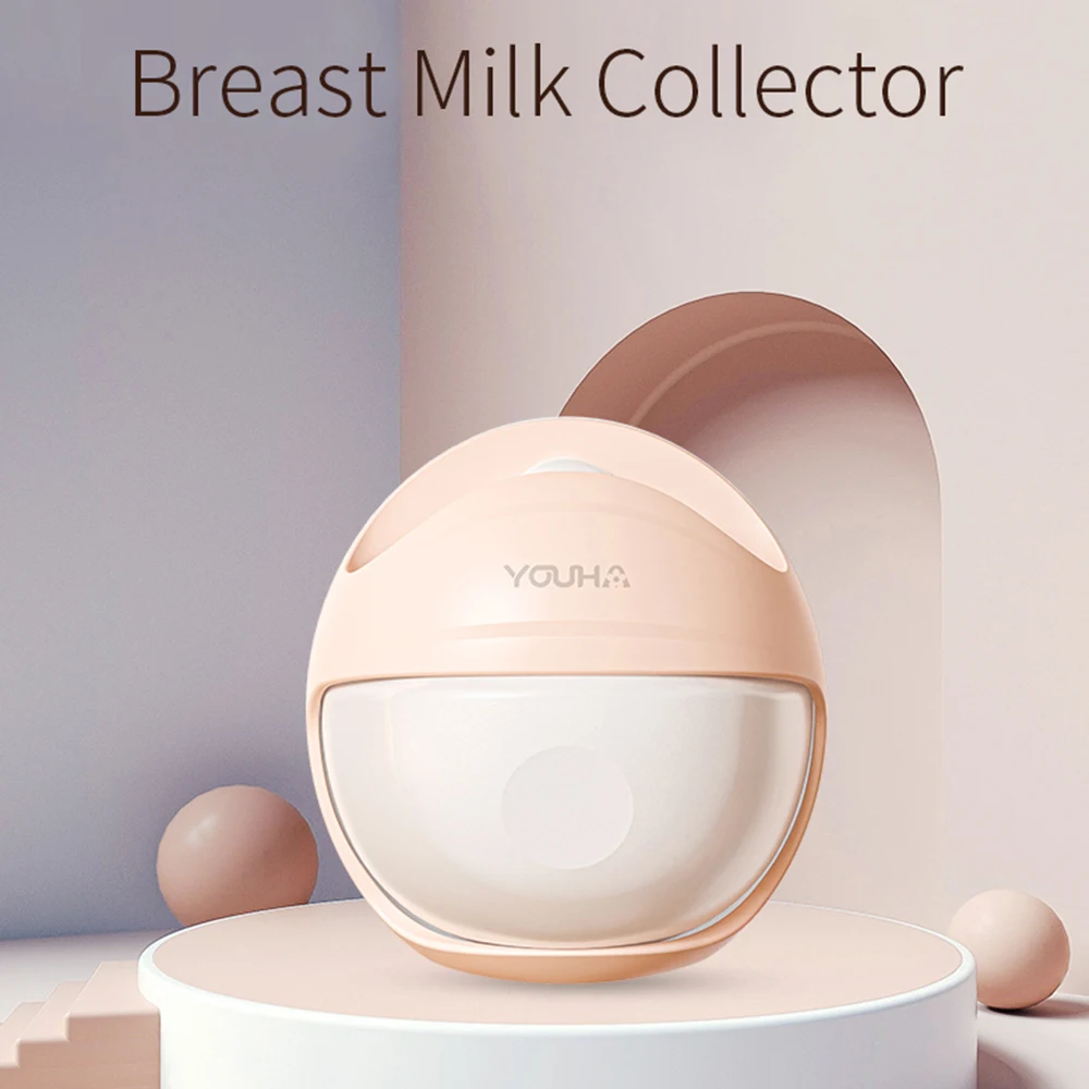 YOUHA Wearable Breast Pumps Milk Saver for Breastfeeding Manual Breastmilk Collector Silicone  Milk Catcher for Collecting 6