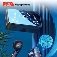 S20 Wireless Headphones Fone Bluetooth Earphones sport Earbuds Headset With Mic Charging box Headphones For all smartphones 2