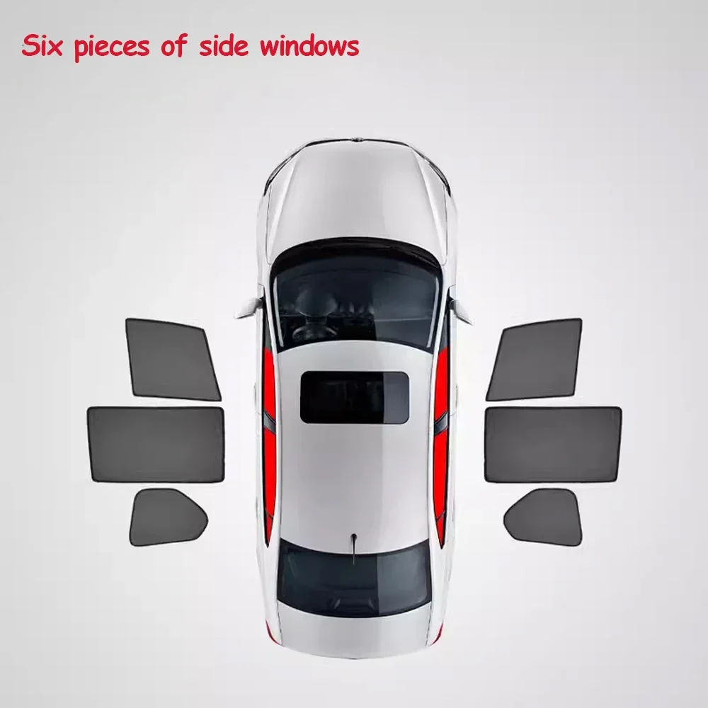 thumbnail image 1 of Parasoles magnéticos para coche Tesla Model Y 2019 ~ 2024, almohadilla de malla para parabrisas trasero, cubierta de visera lateral, accesorios para cortina de techo, 1 of 5