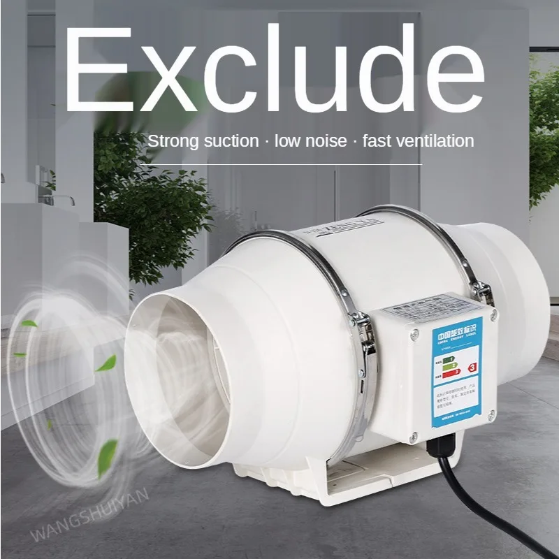 

Electric Pipe Duct FanExtractor Window Wall Axial Fan Powerful Industrial Ventilation Fan Bathroom Kitchen Extractor De Aire