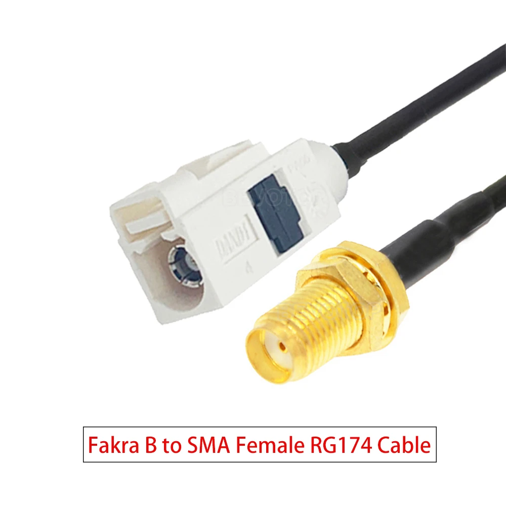Vecys 2 Stuks SMA Mannelijke naar Fakra Z Mannelijke RF Coaxiale