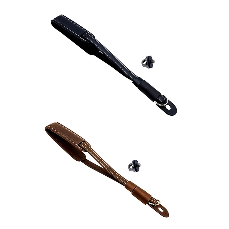 

Подходит для DJI Osmo Pocket 3 Кожаный ремешок ручной ремешок 1/4 винт ремешок на запястье карданный ремень для камеры ремешок