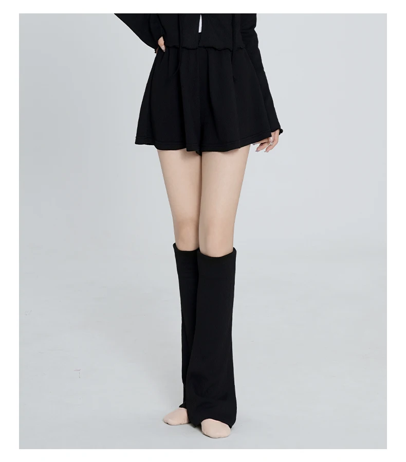 Mädchen Ballett Tanz Kleidung Herbst Set für Frauen Neue Strickjacke + Shorts 2 stücke Tägliche Praxis Outfits Lange-ärmeln Top – Detail 10