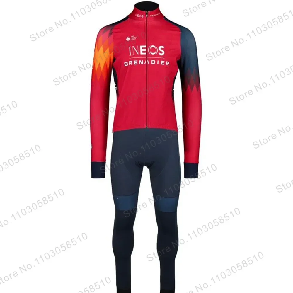 Bicicleta Team Cycling Jersey Set Autumn Long Sleeve Ropa Ciclismo Men Bicycle Clothing Suit MTB Jersey Road Bike Maillot
