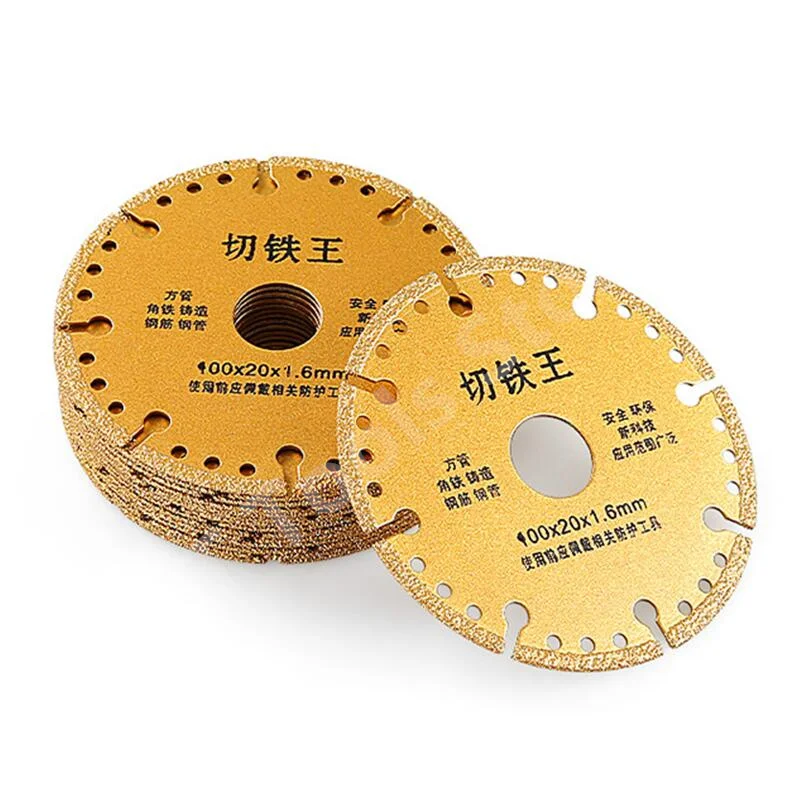 

100mm Diamond Metal Saw Blade Cutting Discs Brazing Iron Rebar Stainless Steel Angle Grinder Disk Cut Off Wheel Tools