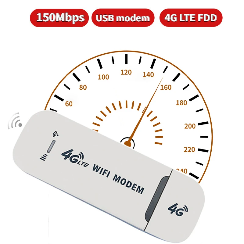 

EATPOW 4G LTE Wireless USB Dongle 150Mbps Modem WiFi Router with SIM Card Slot Car Hotspot Pocket Mobile WiFi Adapter