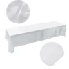 145x320cm Rectangle shaped Tablecloth Polyester Table Cover Stain resistant Banquet Wedding Party Decor Party Tablecloth 1