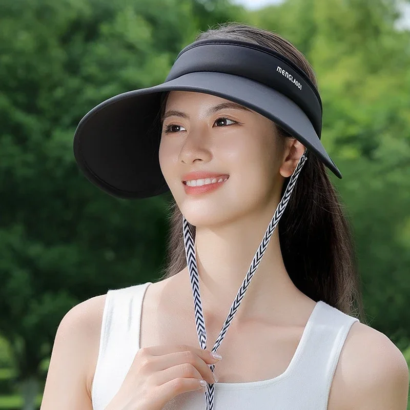 Women Sun Visor Hat Lightweight Wide Brim Packable UV Protection Visors Beach Camping Hiking Golf Caps