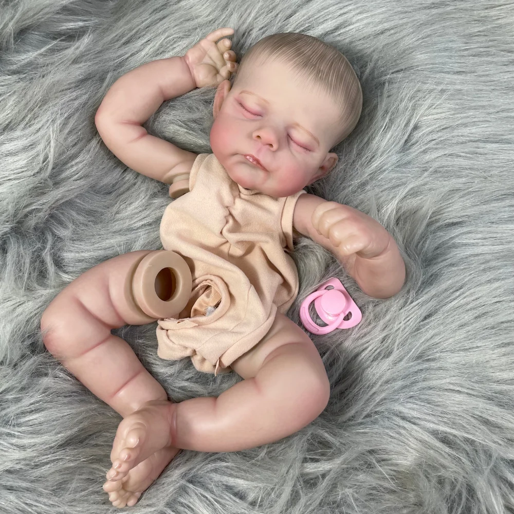 21Inch Already Painted Reborn Doll Kit Eric/Erica 3D Painted Skin High Quality Unassembled Handmade Vinyl Reborn Baby Doll Parts