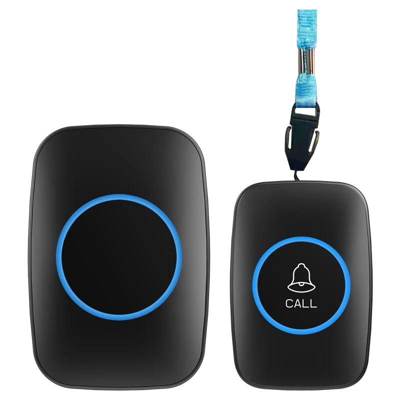 Cacazi-botão de Pânico Impermeável para Idosos Sos Alarme sem Fio Handicap Pager Fall Alert Emergency Call For Seniors Patients
