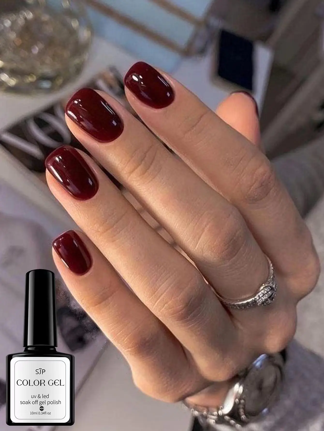 10ml Christmas Gel Nail Polish, Y2k Winter Base Coat Non-wiping Top Coat Matte Nail Polish Pink Purple Brown White Black Nail Po 3