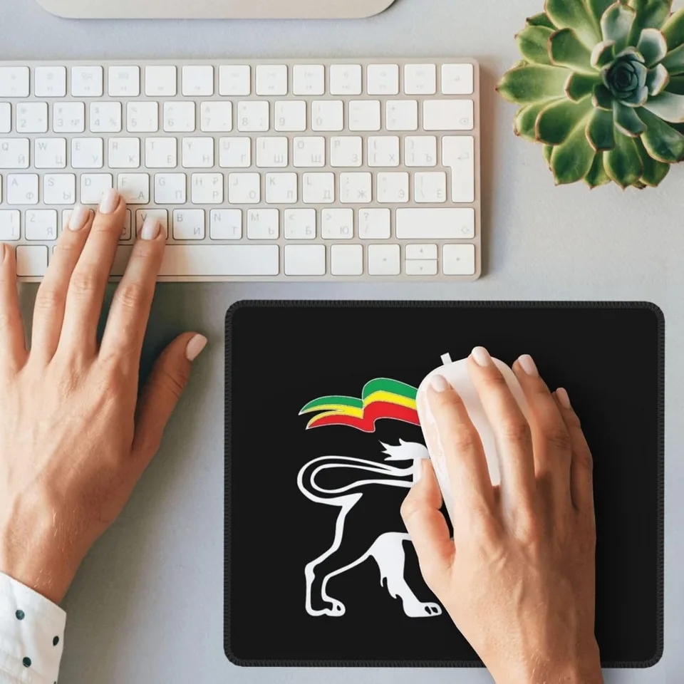 Rasta Lion Judah Gaming Mousepad with Non Slip Base