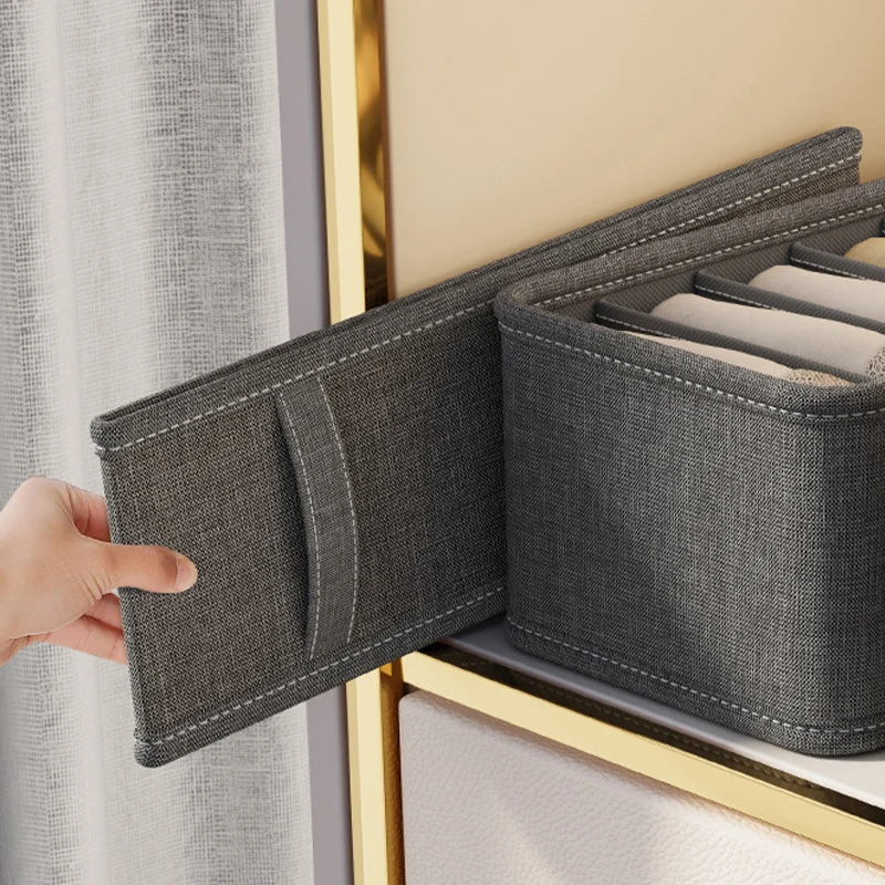 20/7/6 Grids Underwear Storage Box Foldable Underwear Sock Organiser Multifunctional Waterproof Drawer Compartment Organiser