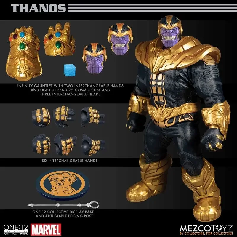 

Original MEZCO ONE:12 Collective / Marvel Comics: Thanos 1/12 In Stock Anime Action Collection Model Toys