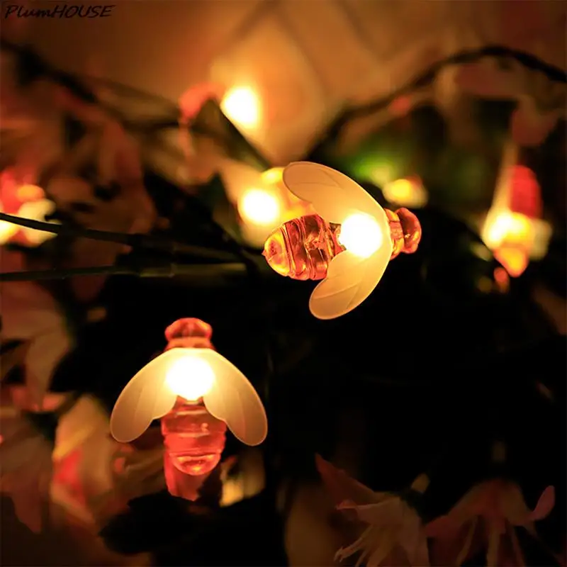 

Waterproof Outdoor Garden Honey Bee LED String Lights Fairy Light Battery Operated Garland Lights
