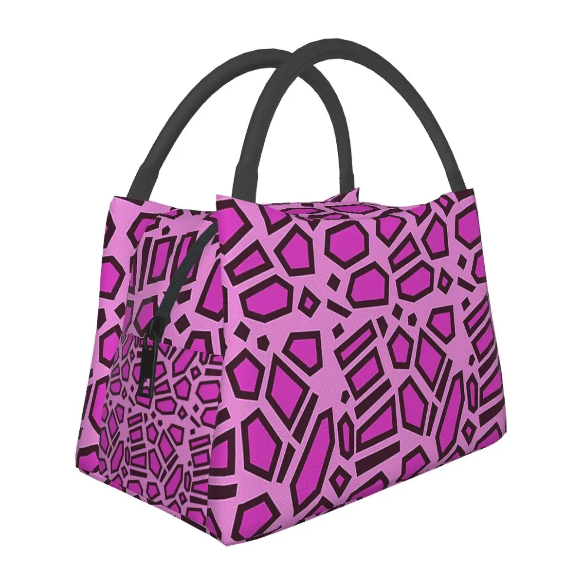 

Kipo Pink Mega Jaguar Spots Lunch Bags Insulated Bento Box Lunch Tote Leakproof Picnic Bags Cooler Thermal Bag for Woman School