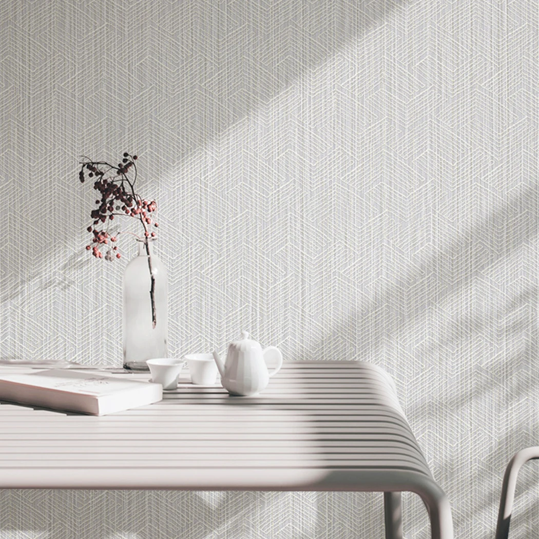 Light Gray Stripe Wallpaper