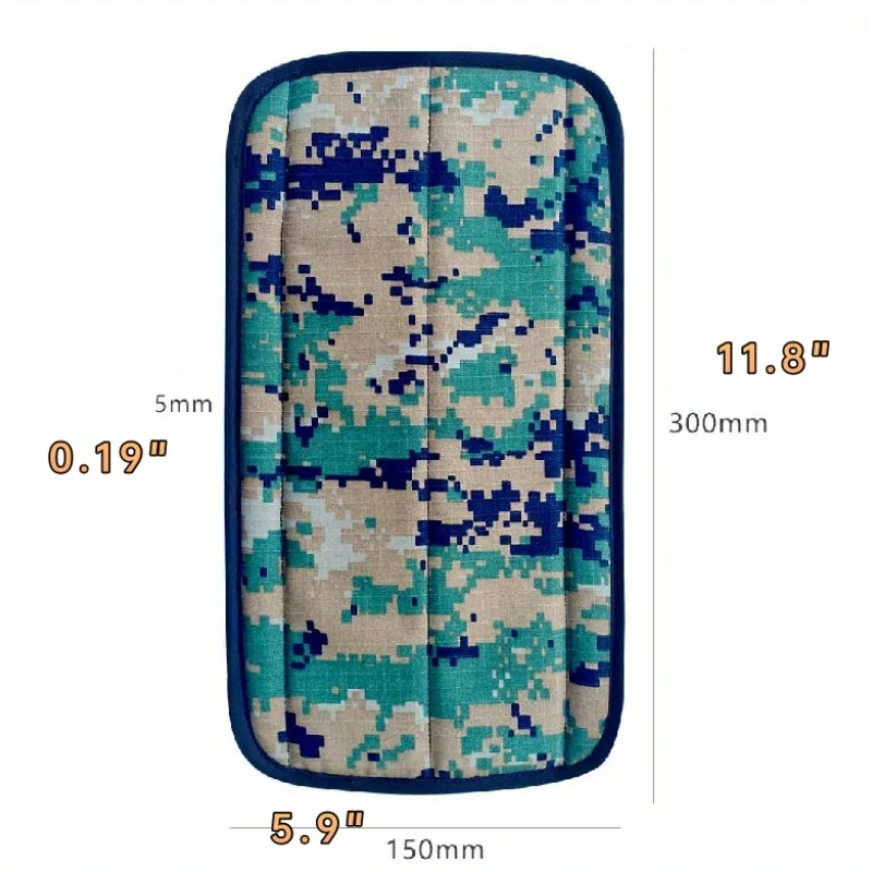 1PC Soft Velvet Camo Seat Belt Covers with Forest Design, Perfect Car Accessory for Adults, Youth, and Kids