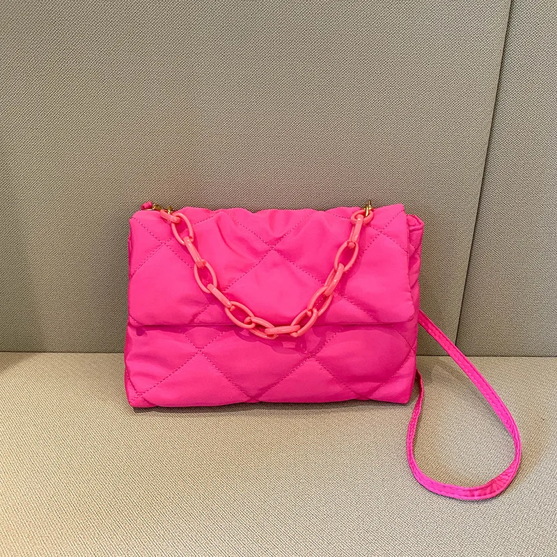 Bag One Shoulder Capacity Large Nylon Fabric Crossbody Handbags For Women Casual High-Quality Messenger Luxury Multicolored Y2k