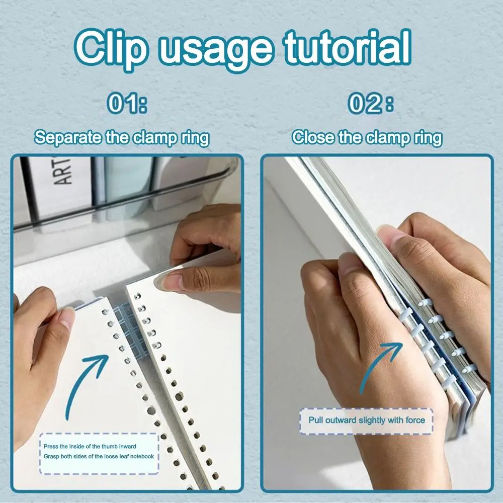Portabel A5/B5 컬러 바인더 노트 리필 가능 PP 커버 라인 북 이동식 코일 메모장 DIY 학교 사무용품