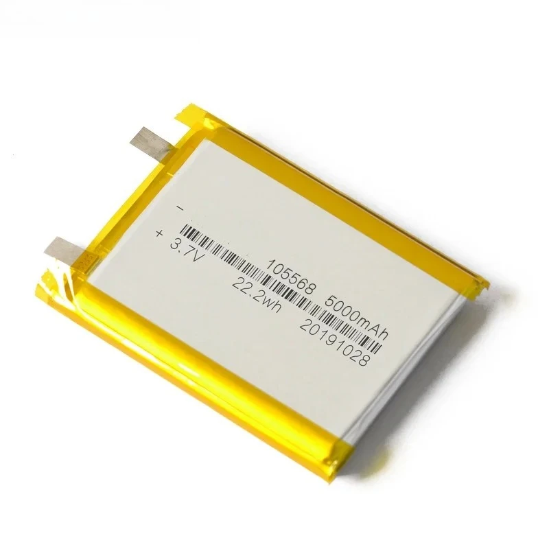3.7V 5000mah 105568 Polymer Lithium Battery for Power Bank Hand