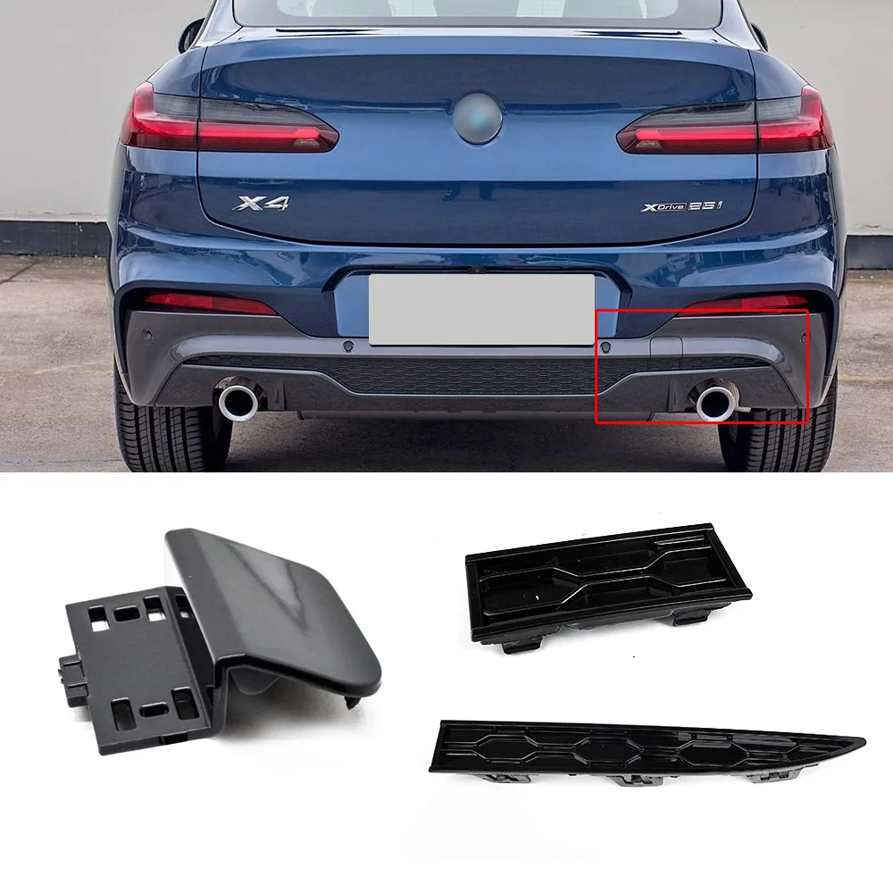 BMW X4 G02 rear bumper trailer cover grille left decorative strip rear towing cover-model 51128065134
