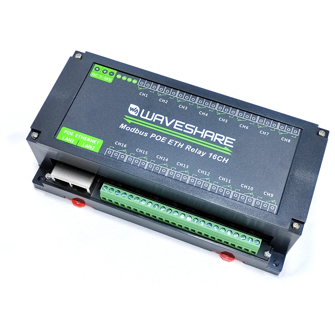 Domotique 16 CH Module de relais Ethernet Modbus RTU Modbus Protocole TCP Communication de port Ethernet