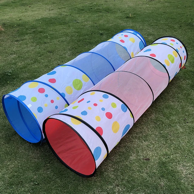 Tunnel de jeu pour enfants en acier et polyester avec finition