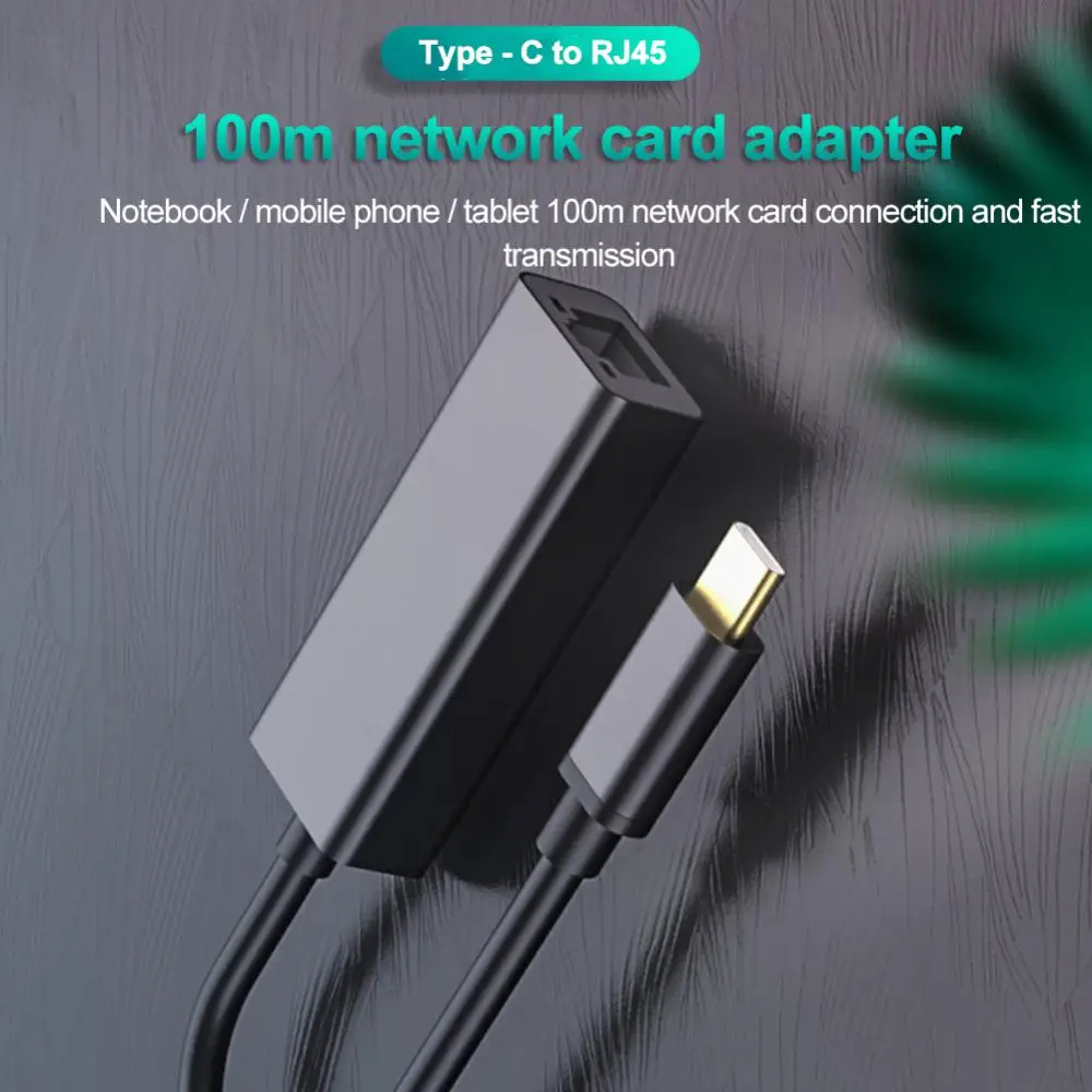 

Сетевой интерфейс USB Тип C Ethernet адаптер Сетевая карта USB Тип C к RJ45 10/100 Мбит/с Lan Интернет-кабель для MacBook ПК