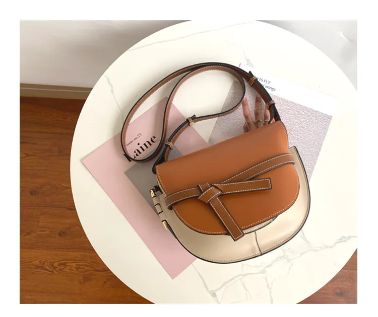 Luxury Brand Women's Shoulder Bag Handbags Y2k Saddle Leisure Underarm Crossbody Messenger Clutche Commuting Retro Simplicity