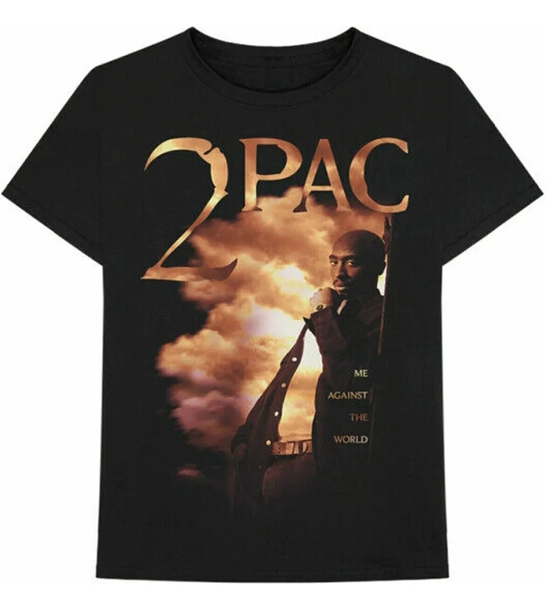 Tupac Hip Hop T-Shirt-2pac Middle Finger Prayer Against World Summer New  Men's Women's Retro Fashion T-Shirt - AliExpress, image size:1096x1200