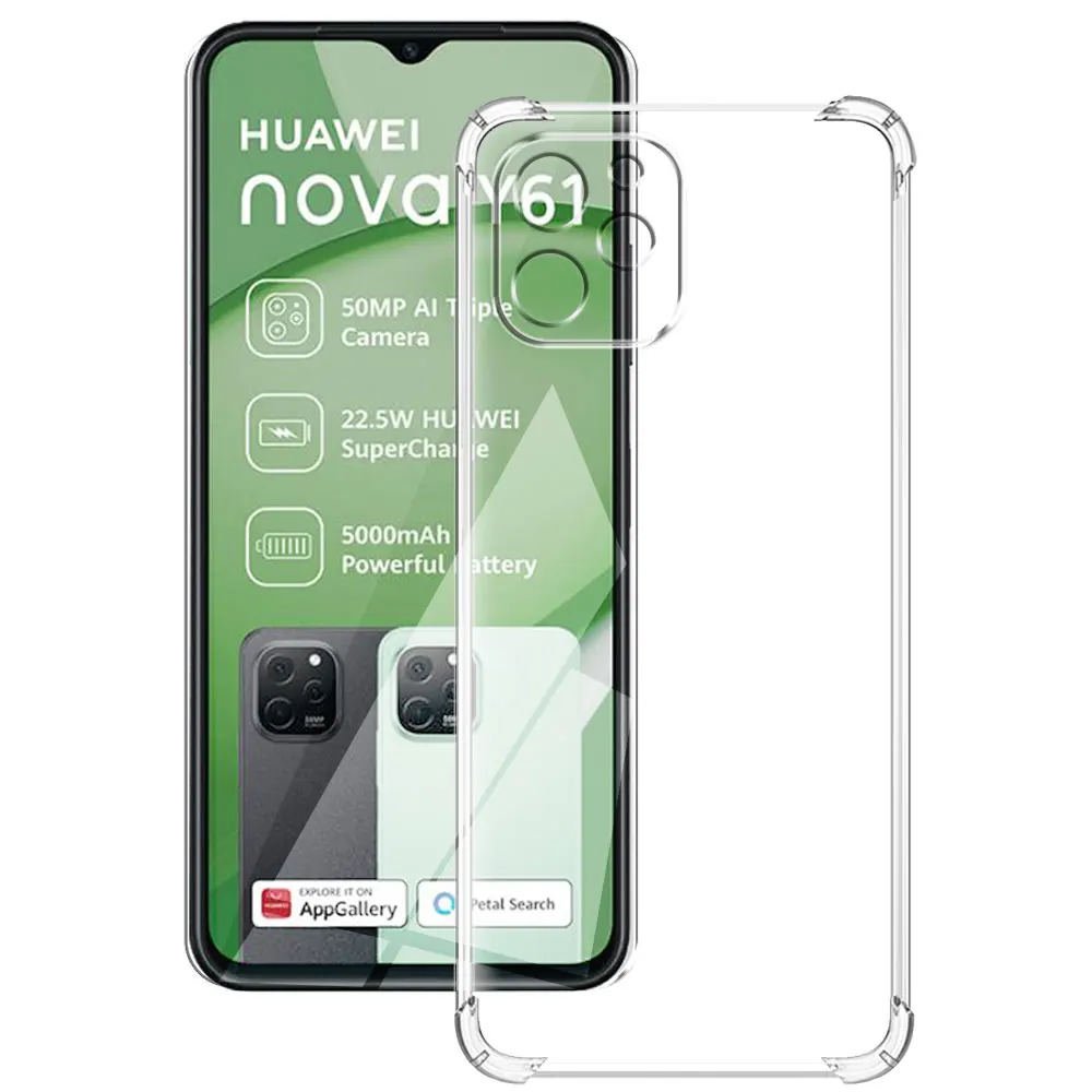 Shockproof Silicone Soft Clear Phone Case - Transparent Coque Cover