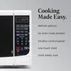 Countertop Microwave 700 Watt, Cubic Feet - With LED Lighting and Child Lock - Perfect for Apartments and Dorms - Easy to Clean 2
