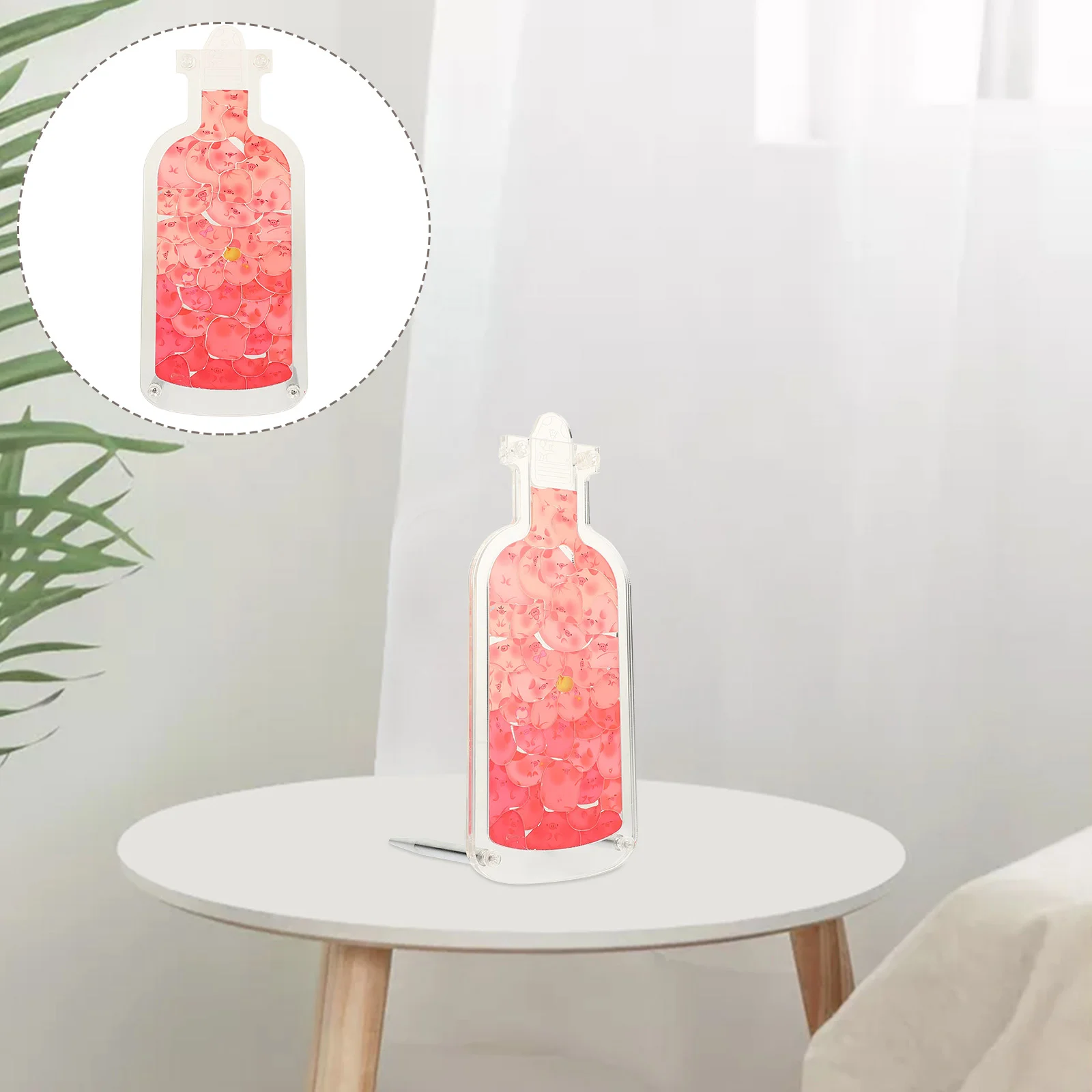 

Transparent Puzzle Drift Bottle Handicraft Models Playthings Decor Desktop Ornament Decorations Decorative