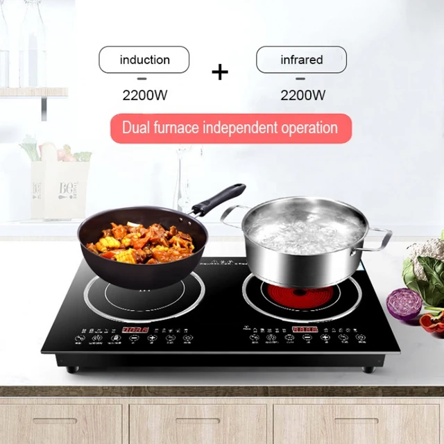 Home Appliance Built In u0026 Desktop 2 Burner Electric Stove Infrared Cooker + Induction  Cooker - Electric Tailgate - AliExpress