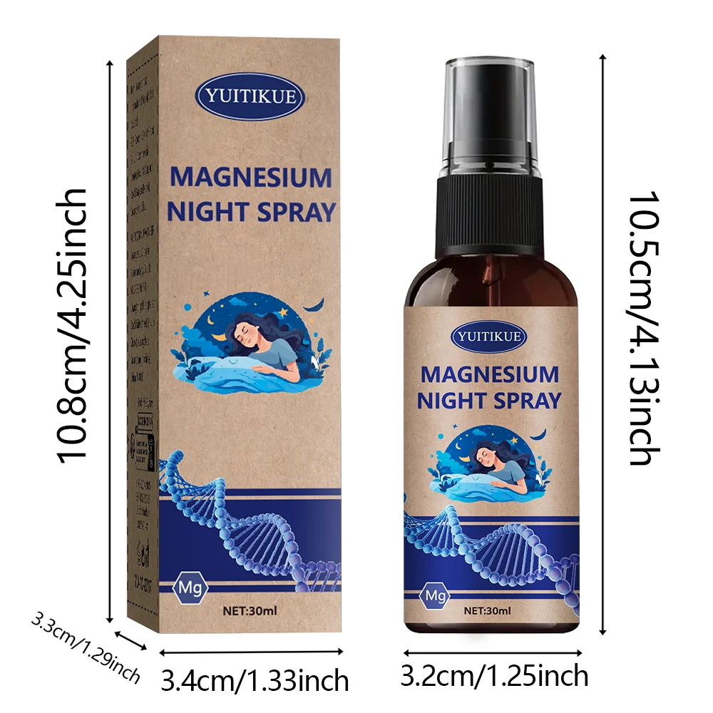 Magnesium Night Spray - Fast absorbing, long-lasting hydration, all light beige types - Moisturizing spray
