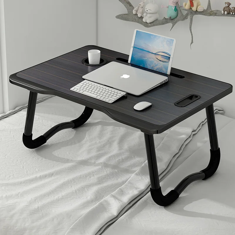 ORICO-Mesa ajustable para ordenador portátil, escritorio de pie para cama  de estudio, bandeja plegable para Notebook, soporte para ordenador portátil  con cajón de almacenamiento - AliExpress