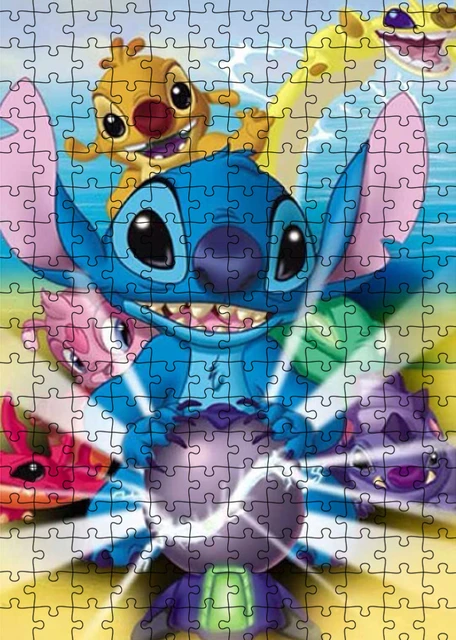 Disney-Stitch and The Butterfly Puzzle, Jeux de société, Style de peinture  à l'huile, Design unique, Jouets classiques pour enfants, CAN o and Stitch  - AliExpress