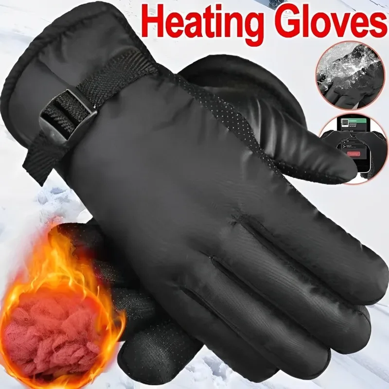 Winter Cycling Gloves Men Outdoor Waterproof Skiing Riding Hiking Motorcycle Warm Mitten Gloves Unisex Thermal Sport Gloves 2