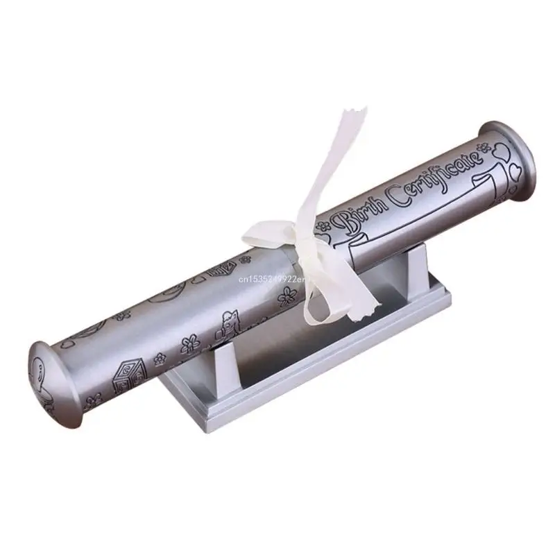 

Держатель сертификата с подставкой Посеребренная трубка для сертификата Держатель сертификата из цинкового сплава Дизайнерский