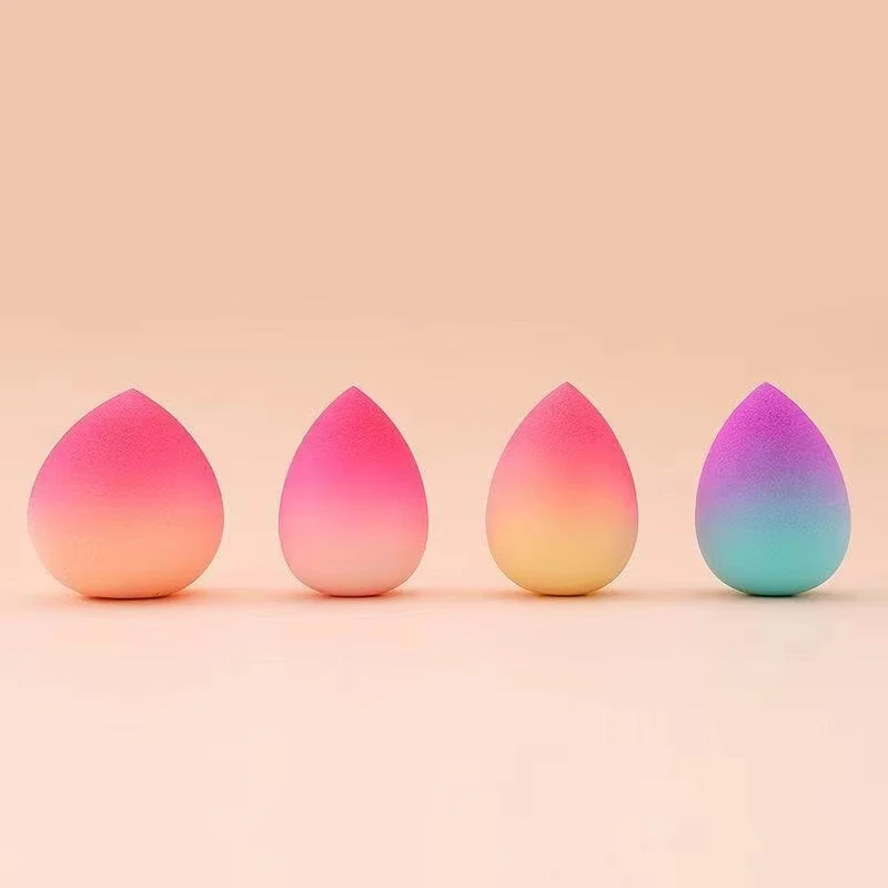 50pcs 사용자 정의 로고 라텍스 무료 대리석 화장품 스폰지 파우더 퍼프 개인 브랜드 스폰지 퍼프 도구 도매 메이크업 스폰지