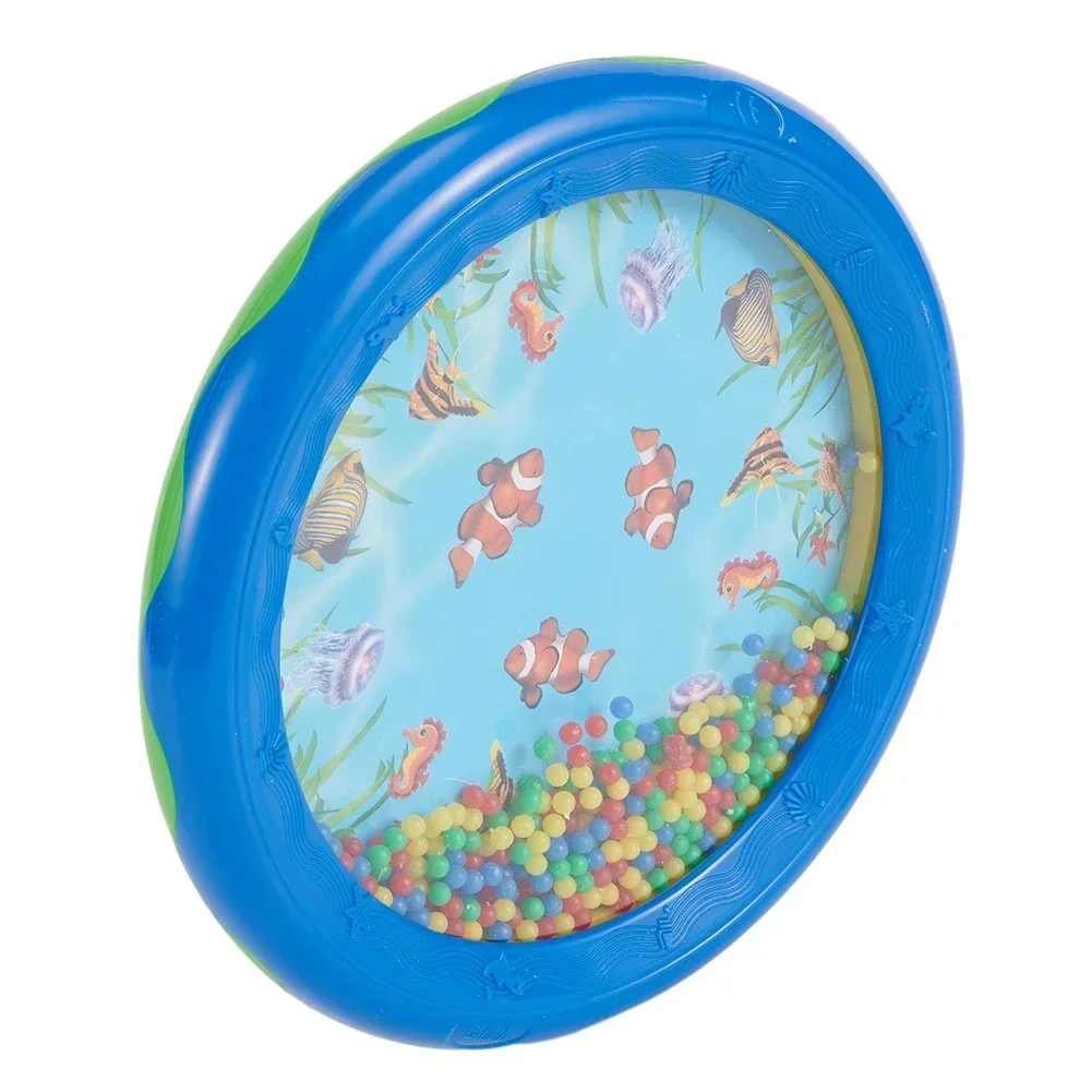 Kid Child Gentle Ocean Wave Sea Sound Bead Drum Musical percussion instruments Percussion Musical Educational Instrument Toys For Baby Early Learning Gifts