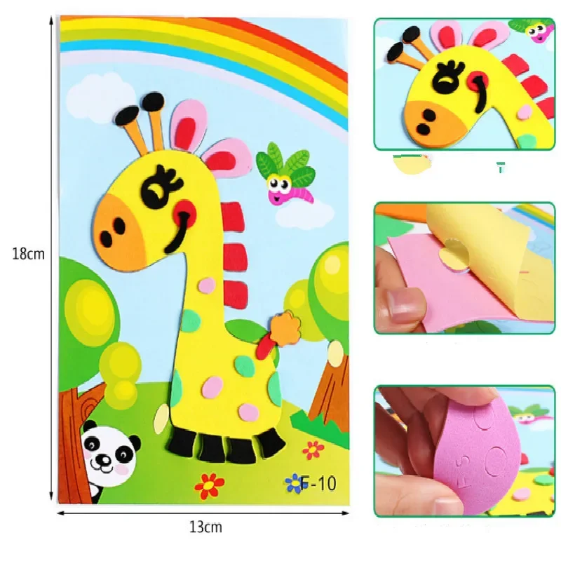 

Children's Cartoon 3D Eva Stickers Diy Three-dimensional Puzzle 3d Educational Toys for Children Soft Toys Educational Toys