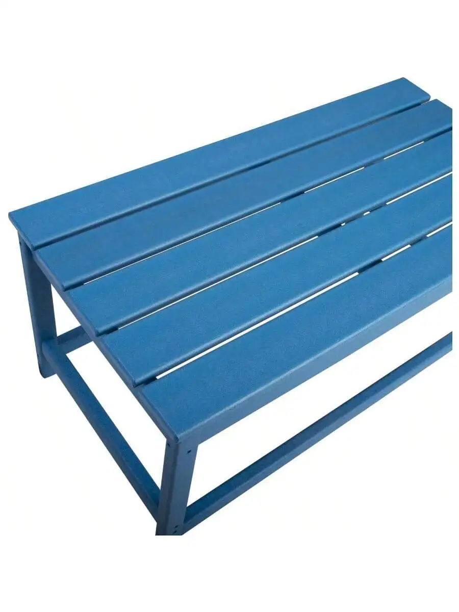 WO Home Furniture Patio Adirondack Coffee Table 35" inch Long for Outdoor Indoor Living Room Lawn Garden Balcony Backyar 5