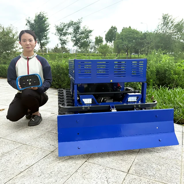 Customized Fast Shipping High Power Lawn Mower - CE Euro 5 Automated Self Propelled Remote Control Garden Crawler Grass Mower 3